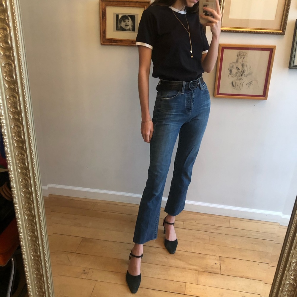 Alexa Chung for AG 26 straight crop jeans